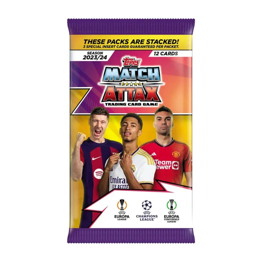 2023-24 Topps Match Attax UEFA Champions League Cards Packet (12 Cards Each) - Image 2