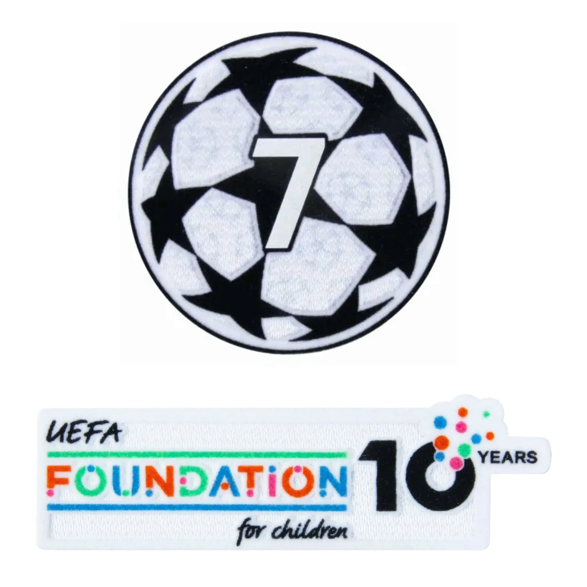 AC Milan 2025- UCL Starball #7 +10th Anniversary UEFA Foundation Patch Set
