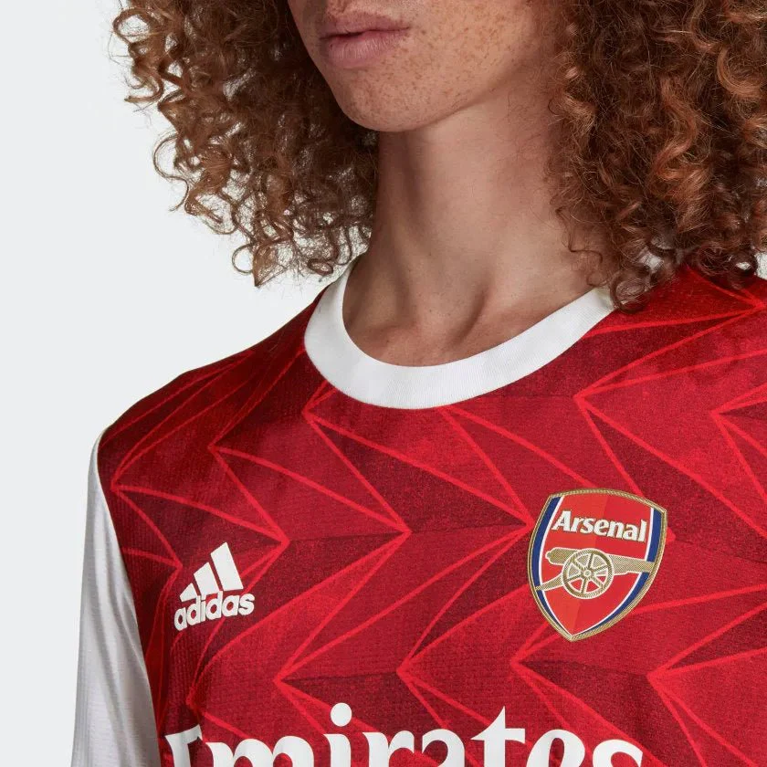 Addidas 2020-21 Arsenal Authentic Home Jersey-Red-White - Image 4
