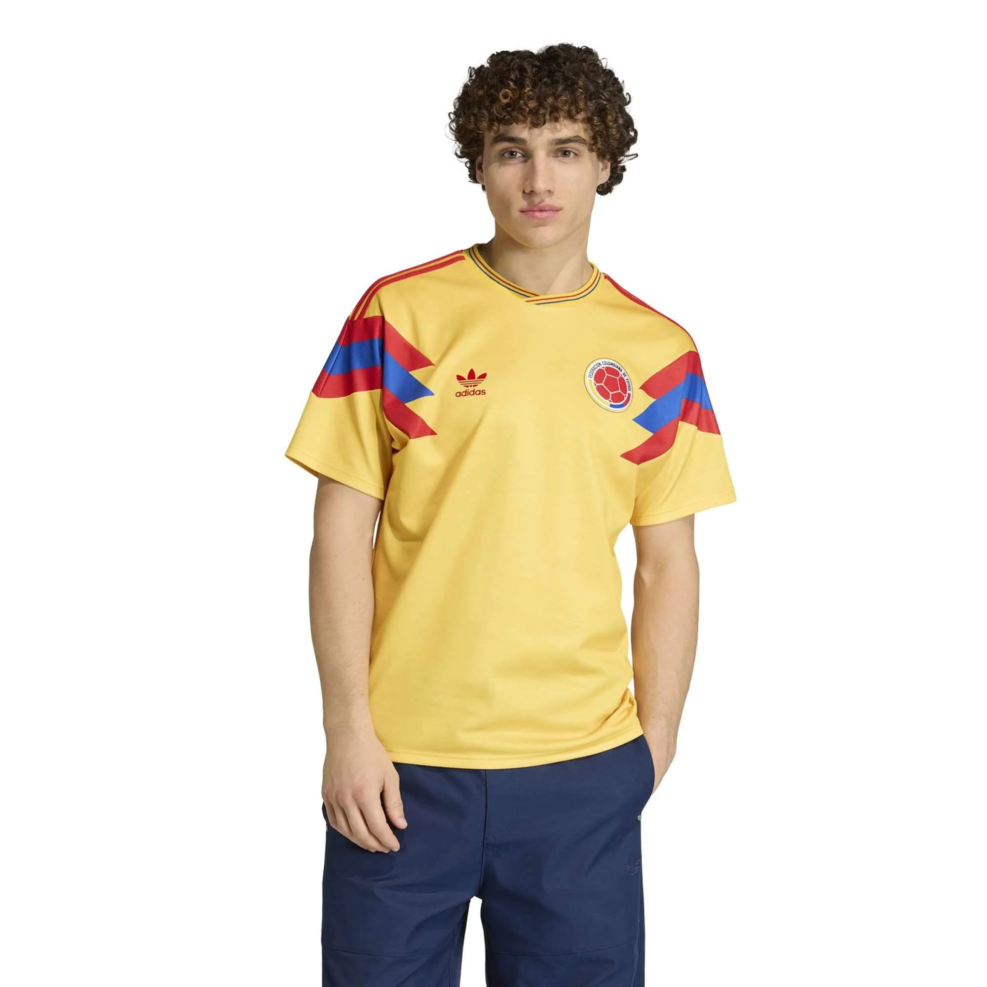 adidas 1990 Colombia Men's Retro Stadium Away Soccer Jersey - Image 3