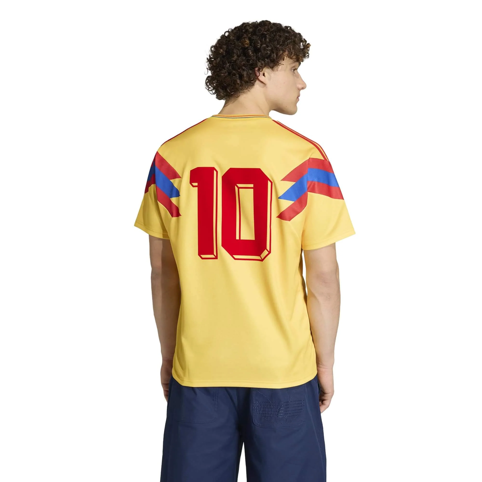 adidas 1990 Colombia Men's Retro Stadium Away Soccer Jersey - Image 4