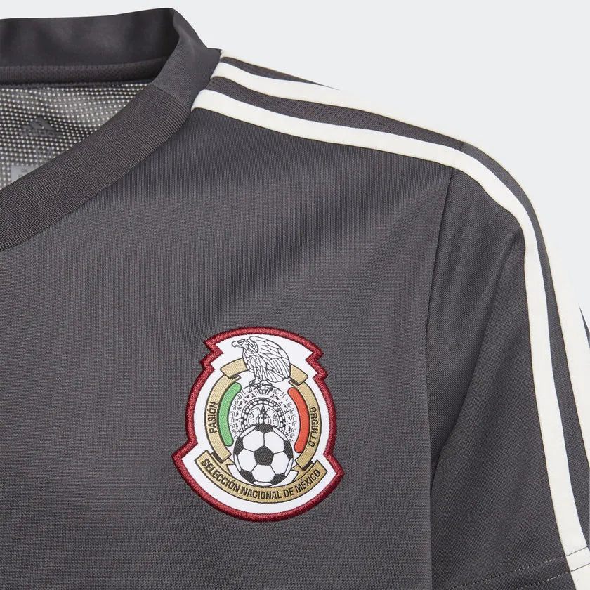 adidas 2018 Mexico Youth Training Jersey - Grey - Image 3