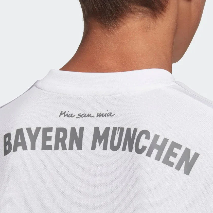 adidas 2019-20 FC Bayern YOUTH Away Jersey - White-Grey - Image 3