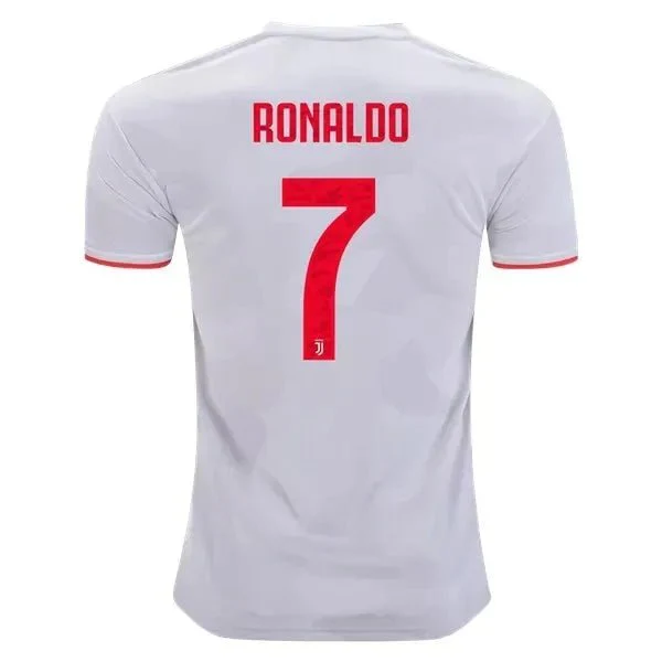 adidas 2019-20 Juventus Away Jersey - Grey-Red - Image 6