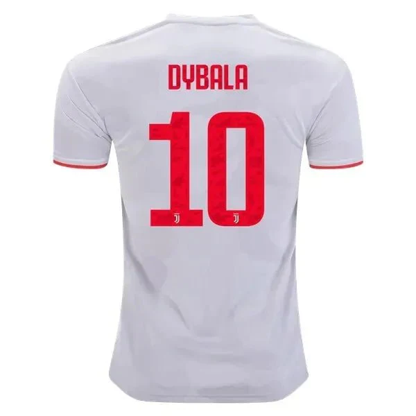 adidas 2019-20 Juventus Away Jersey - Grey-Red - Image 8