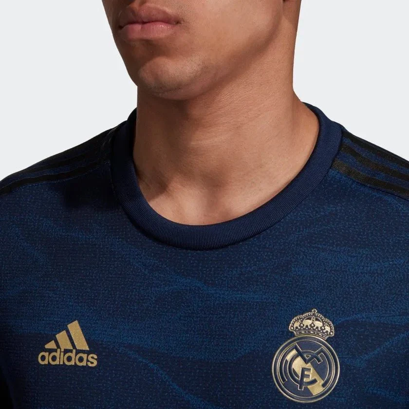 adidas 2019-20 Real Madrid Authentic Away Long-Sleeve Jersey - Indigo - Image 3