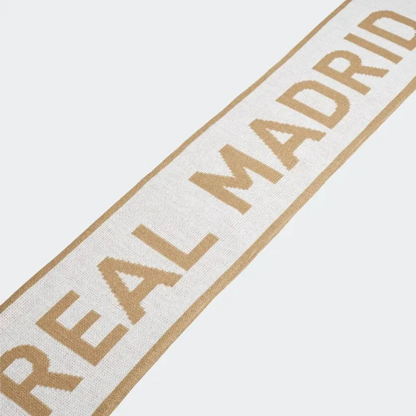 adidas 2019-20 Real Madrid Scarf - White-Gold - Image 2