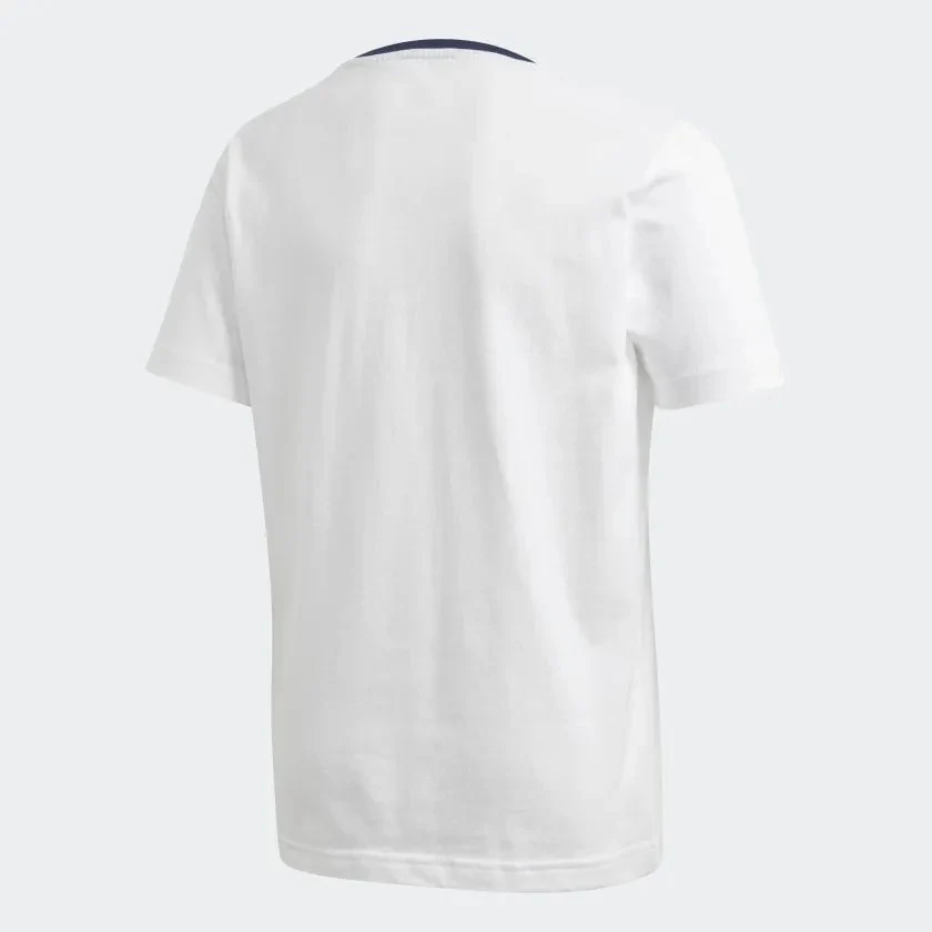 adidas 2019-20 Real Madrid YOUTH Graphic Tee - White-Navy - Image 2