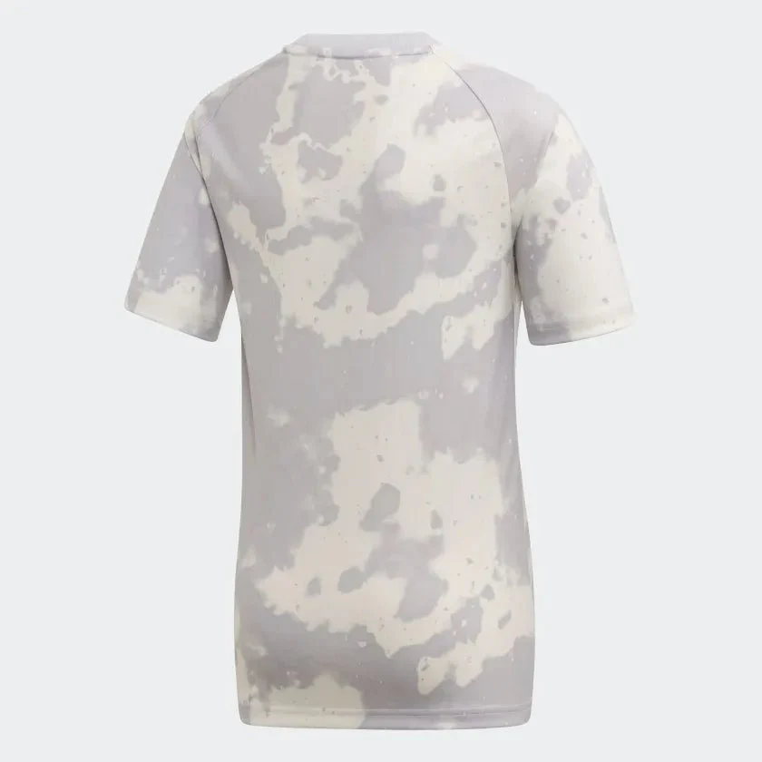 adidas 2019-20 Real Madrid YOUTH Pre-Match Jersey - Grey-White - Image 2