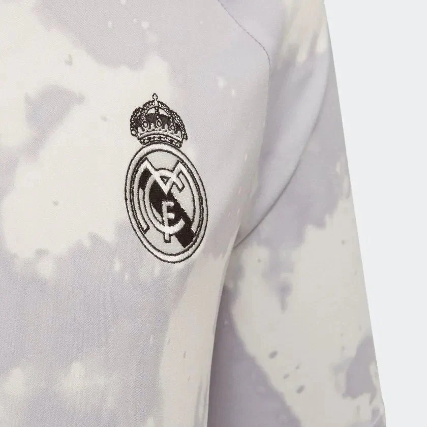 adidas 2019-20 Real Madrid YOUTH Pre-Match Jersey - Grey-White - Image 5