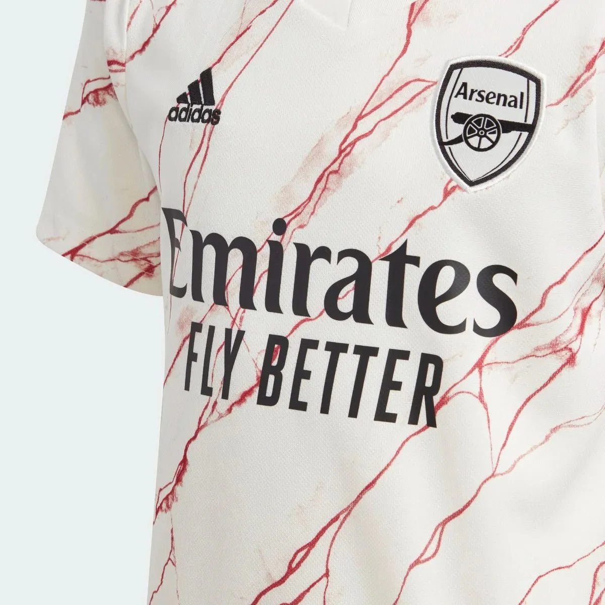 Adidas 2020-21 Arsenal Youth Away Jersey - White-Red - Image 3