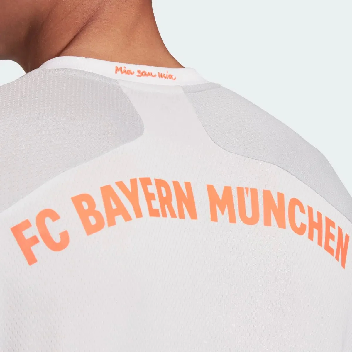 Adidas 2020-21 Bayern Munich Away Jersey - Dash Grey-Orange - Image 4