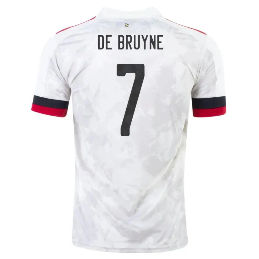 adidas 2020-21 Belgium Away Jersey - White-Red - Image 6