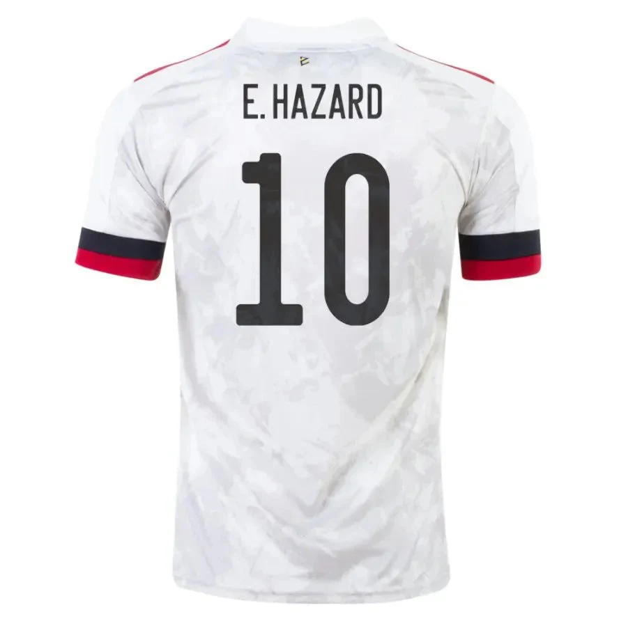 adidas 2020-21 Belgium Away Jersey - White-Red - Image 7