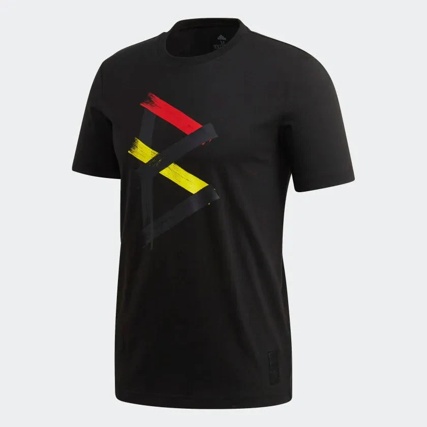 adidas 2020-21 Belgium Street Graphic Tee - Black