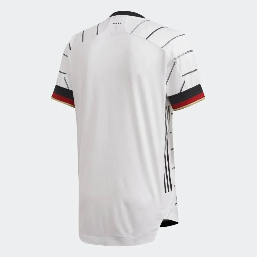 adidas 2020-21 Germany Home Authentic Jersey - White-Black - Image 2