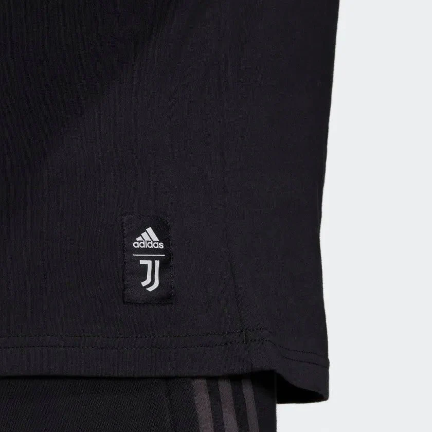 Adidas 2020-21 Juventus DNA Graphic Tee - Black-White - Image 5
