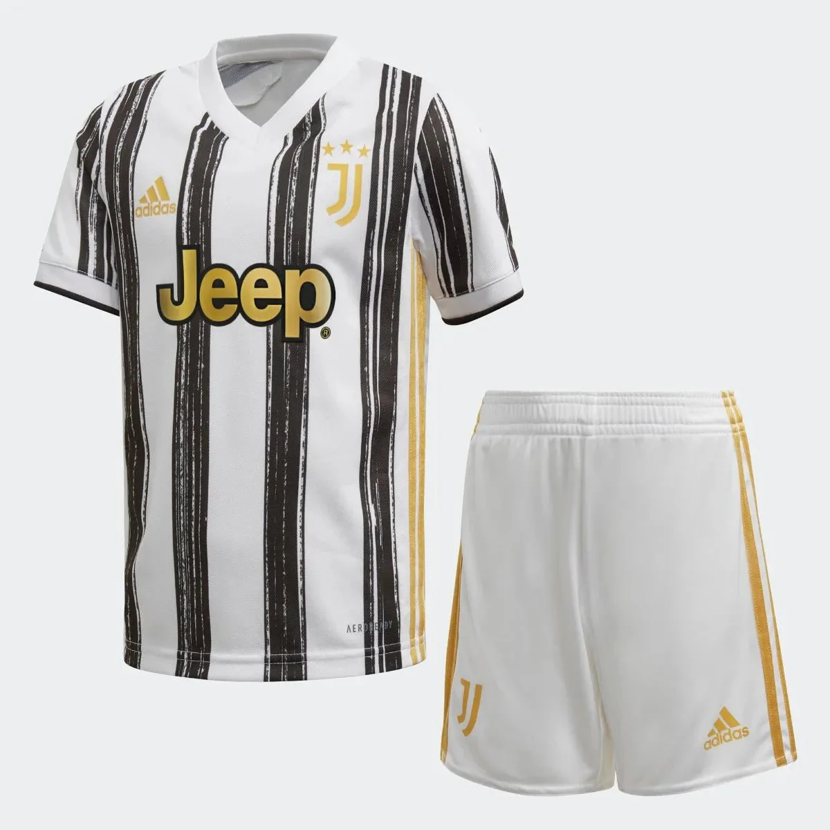 Adidas 2020-21 Juventus Home Baby Set - White-Black