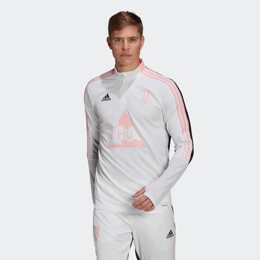 Adidas 2020-21 Juventus Human Race Training Top - White-Black-Pink - Image 2