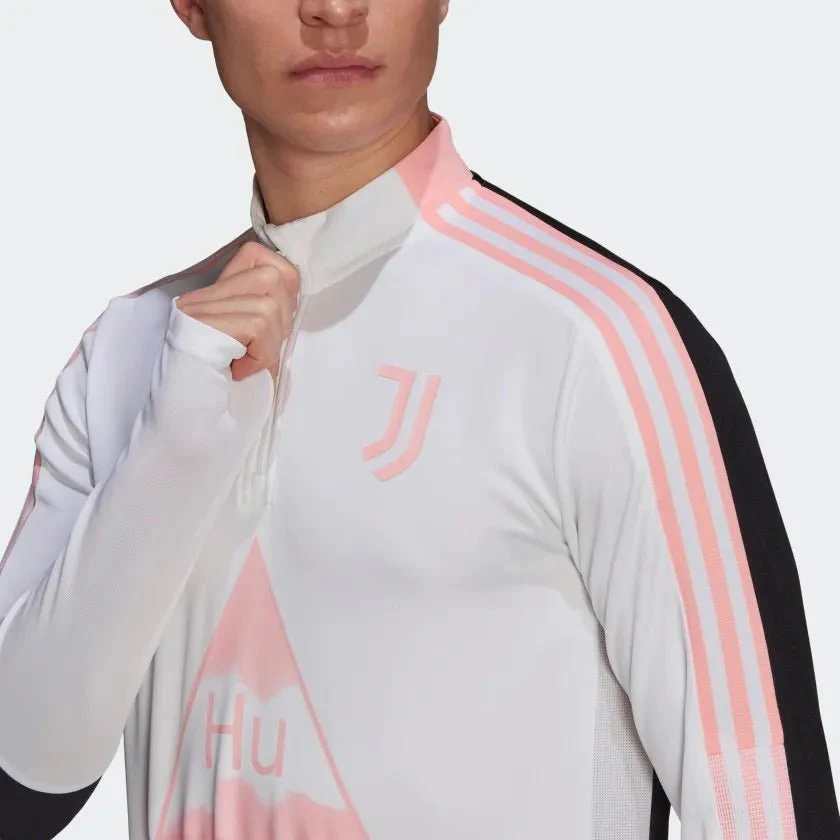 Adidas 2020-21 Juventus Human Race Training Top - White-Black-Pink - Image 4