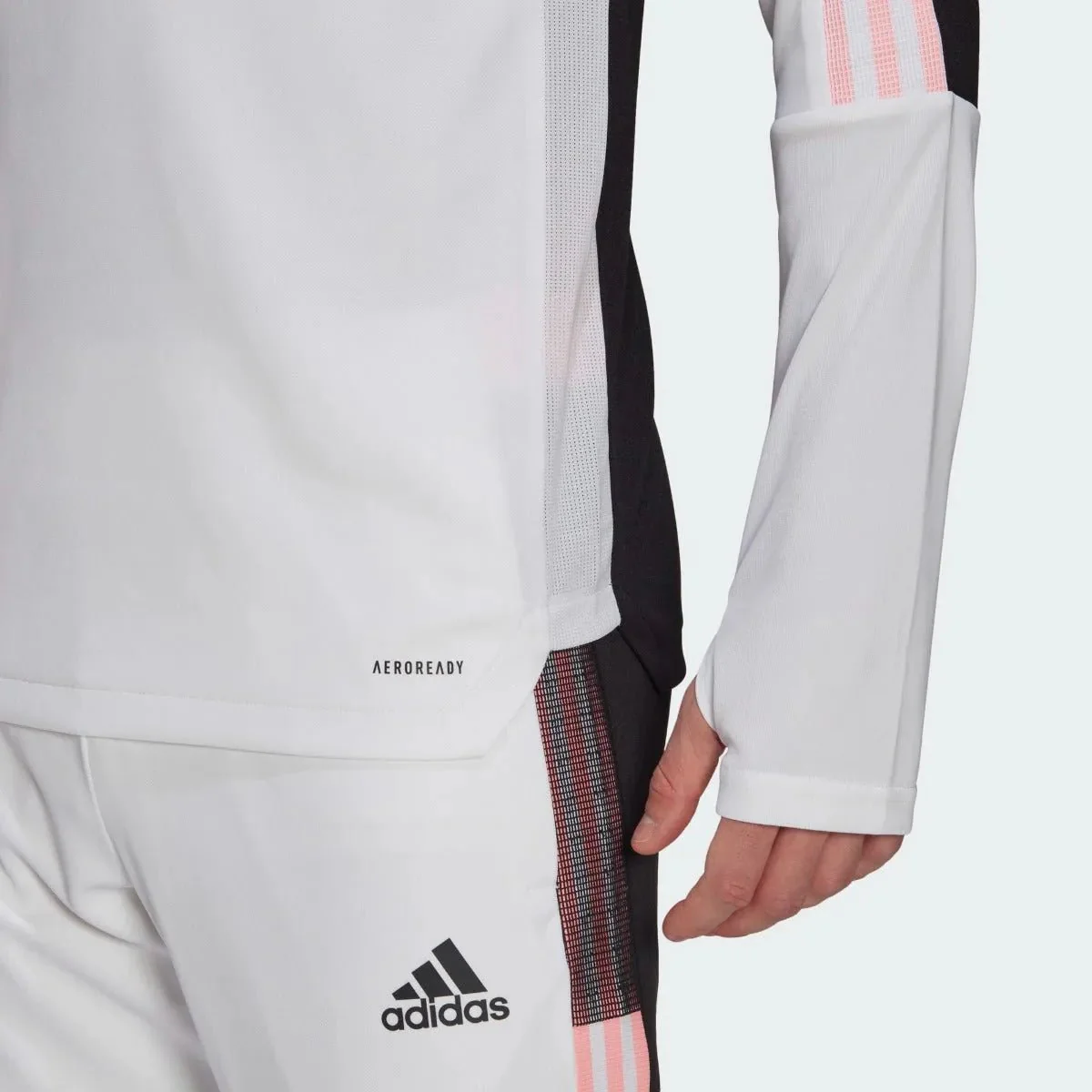 Adidas 2020-21 Juventus Human Race Training Top - White-Black-Pink - Image 5