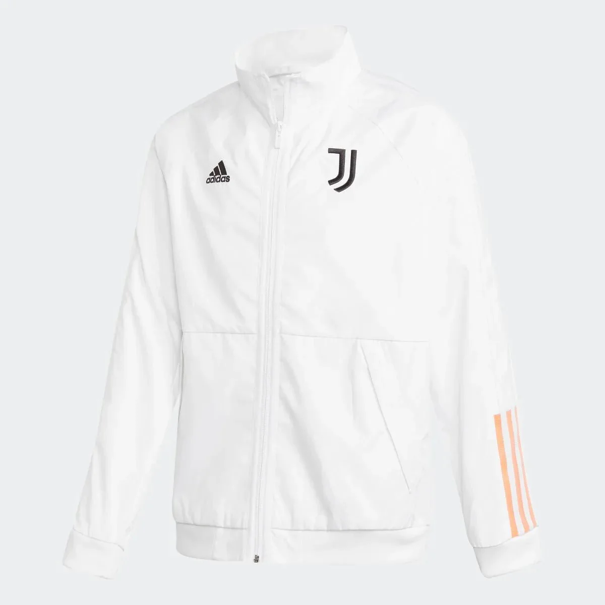 Adidas 2020-21 Juventus Youth Anthem Jacket - White-Black