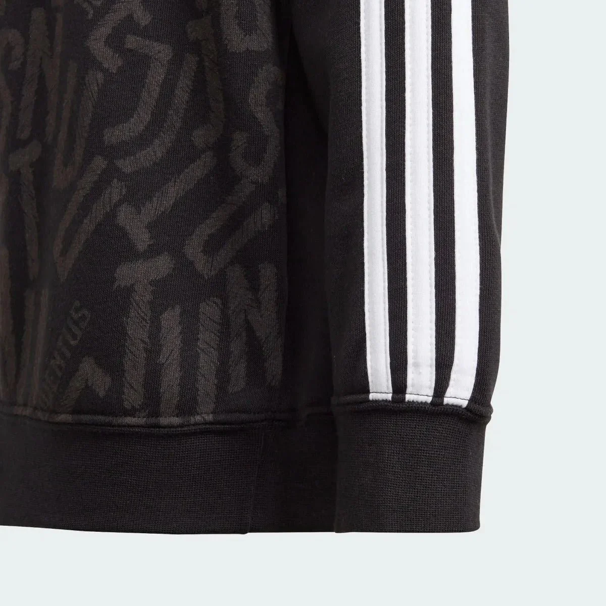 Adidas 2020-21 Juventus Youth Crewneck Sweater - Black-Orange - Image 5