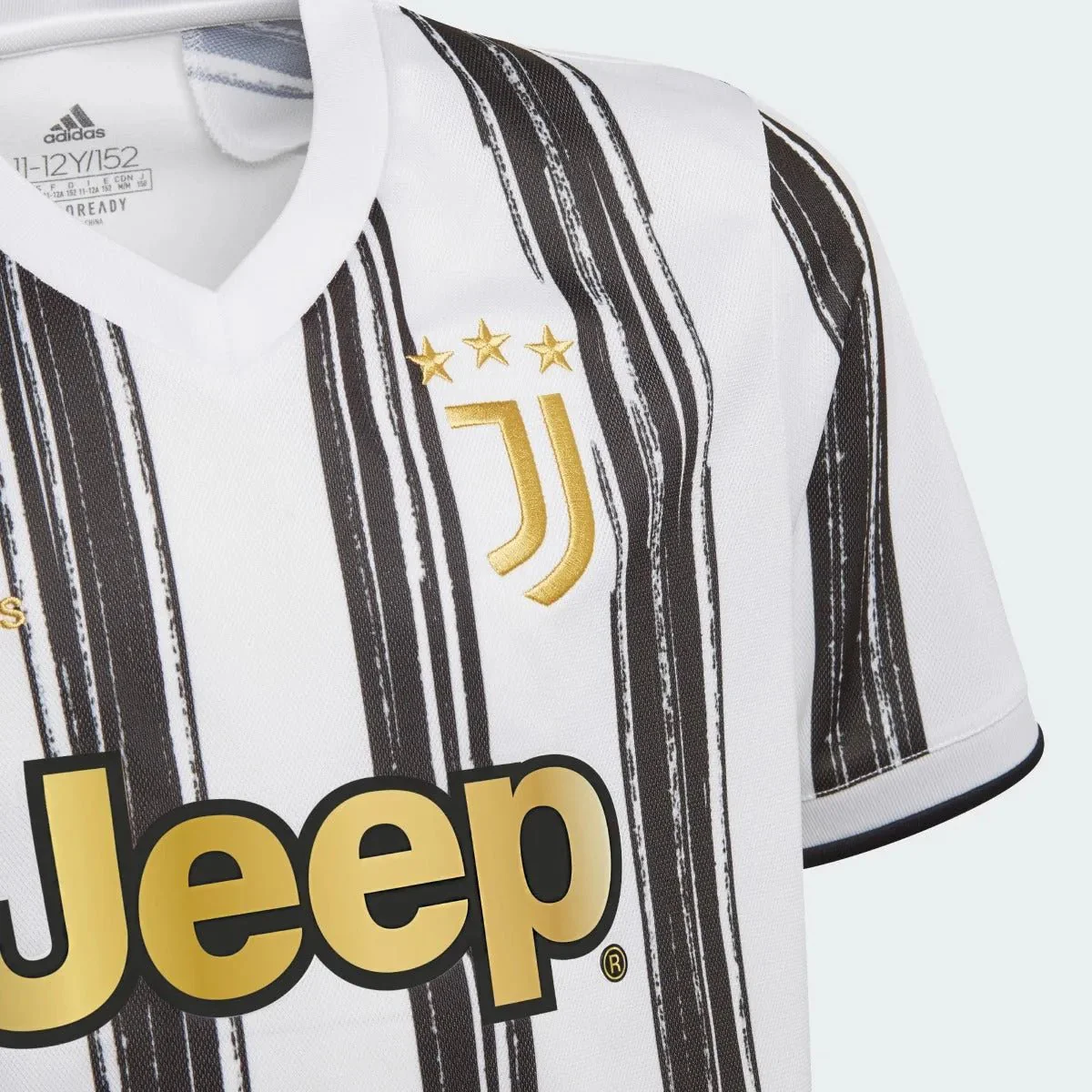 Adidas 2020-21 Juventus Youth Home Jersey - White-Black - Image 2
