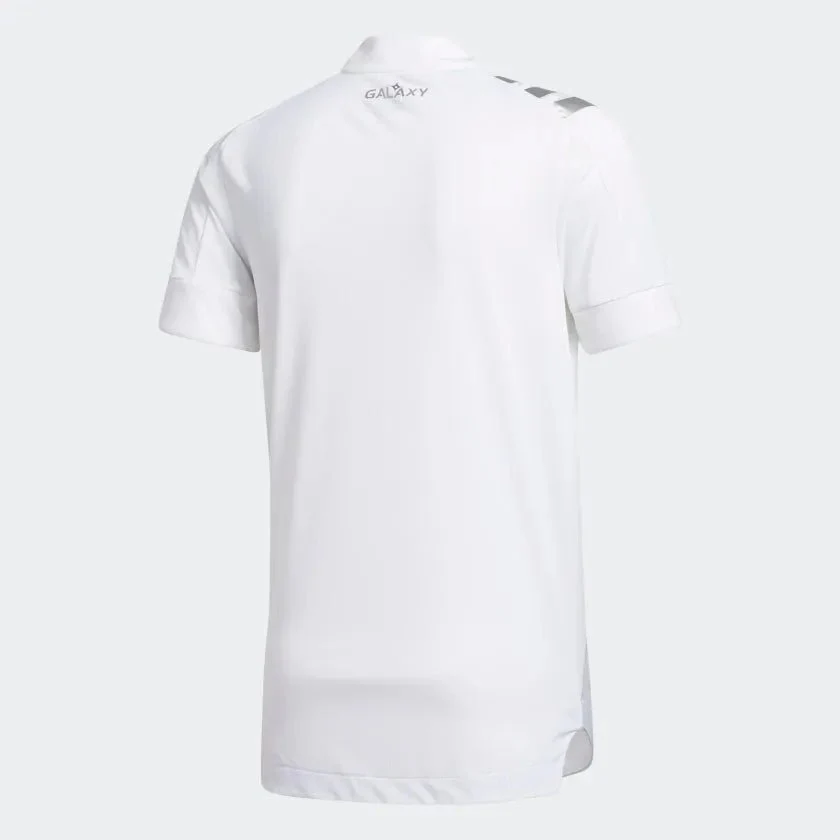 adidas 2020-21 LA Galaxy Authentic Home Jersey - White - Image 2