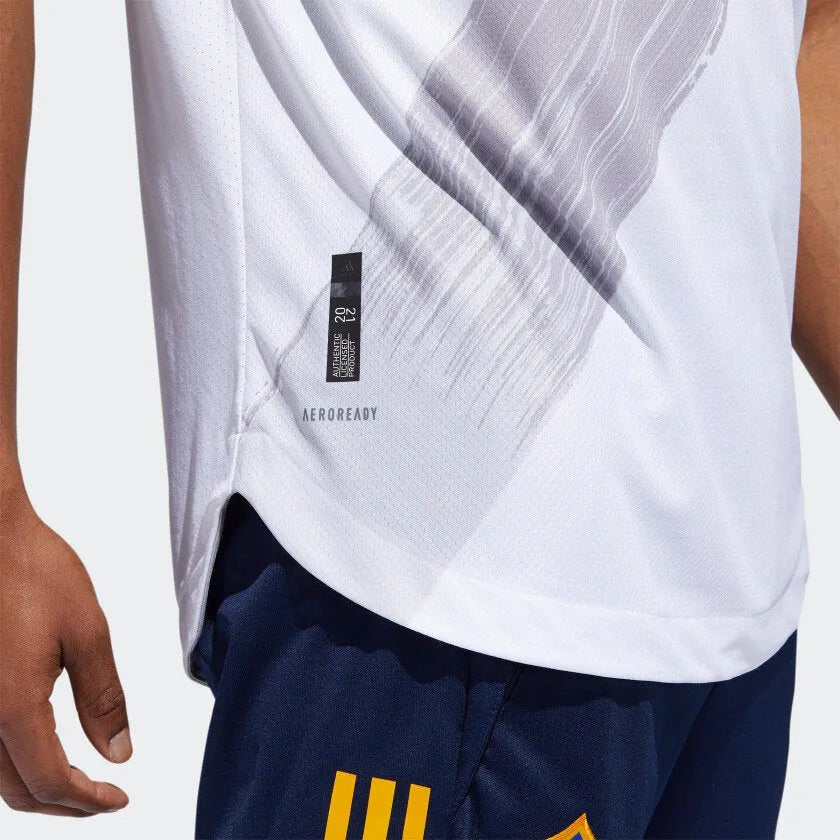 adidas 2020-21 LA Galaxy Authentic Home Jersey - White - Image 4
