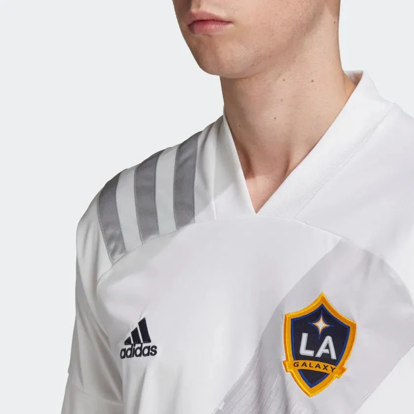 adidas 2020-21 LA Galaxy Home Jersey - White - Image 3