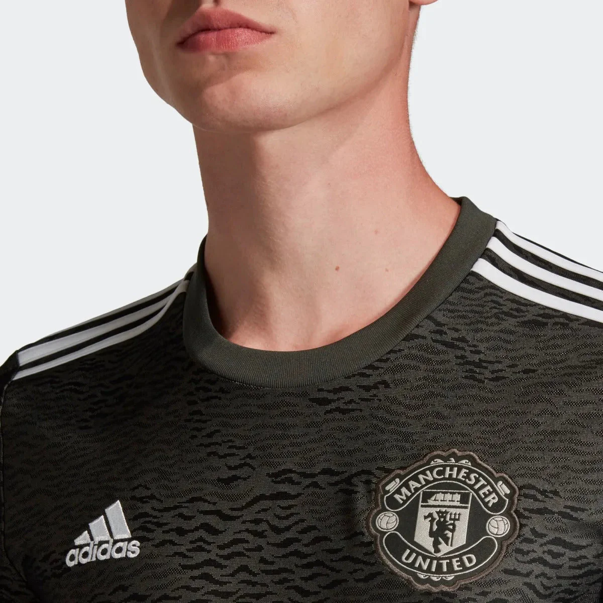 Adidas 2020-21 Manchester United Away Jersey - Green-Black - Image 3