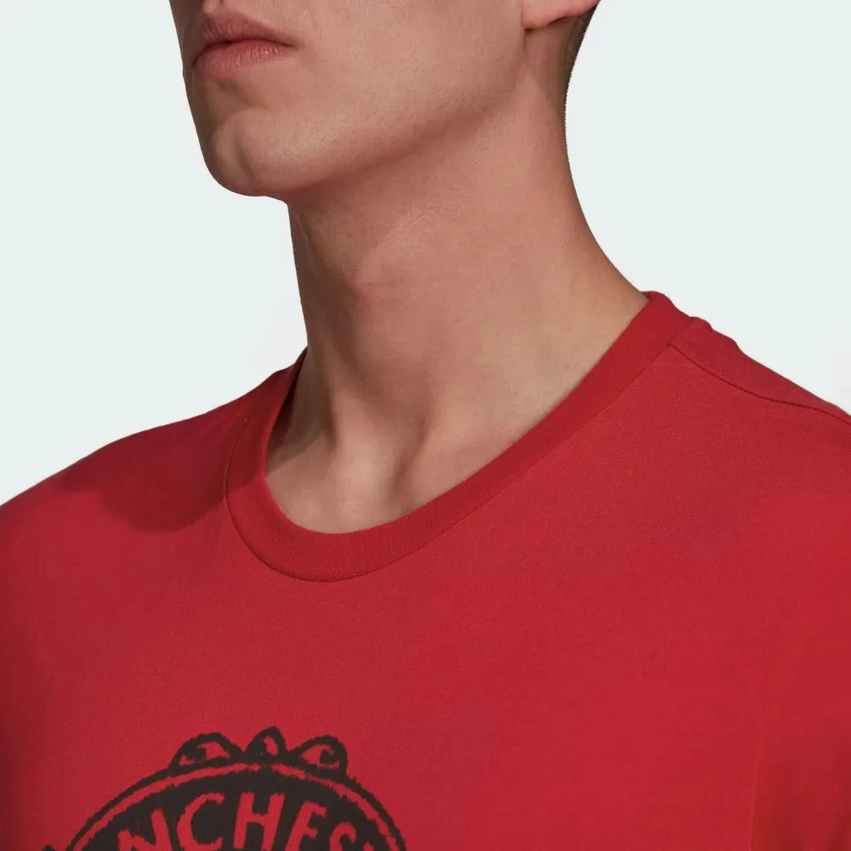 Adidas 2020-21 Manchester United DNA Graphic Tee - Red-Black - Image 3