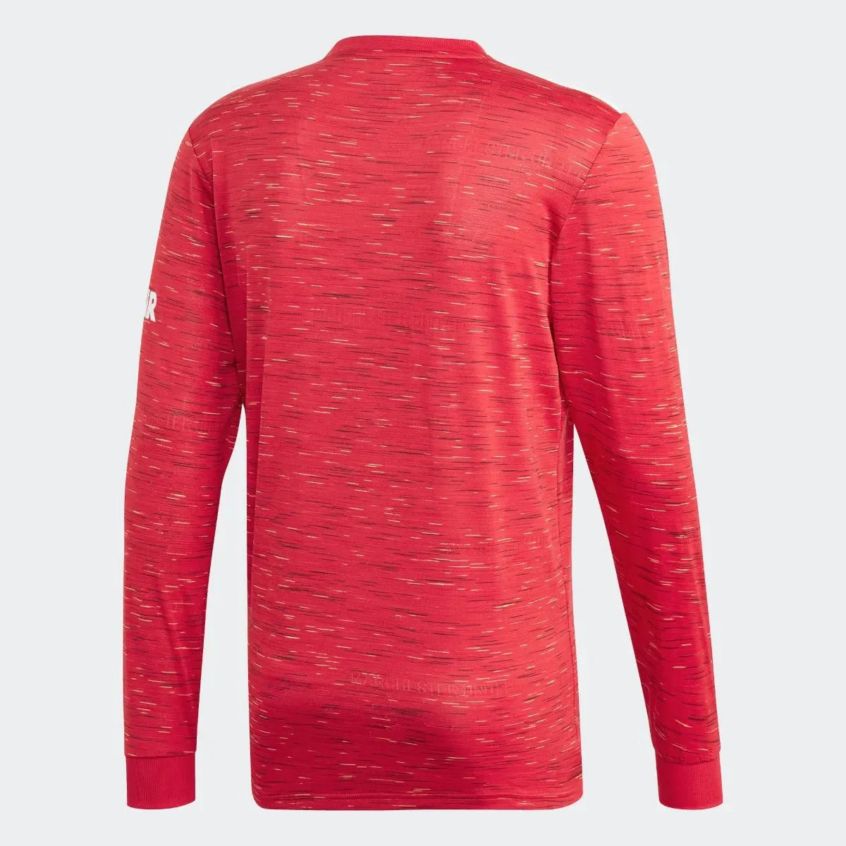Adidas 2020-21 Manchester United Home Long Sleeve Jersey - Red-White - Image 2