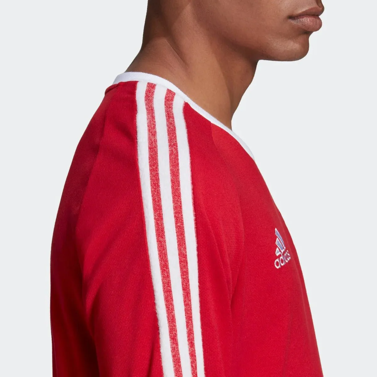 Adidas 2020-21 Manchester United Icons Long-Sleeve Tee - Red-White - Image 4