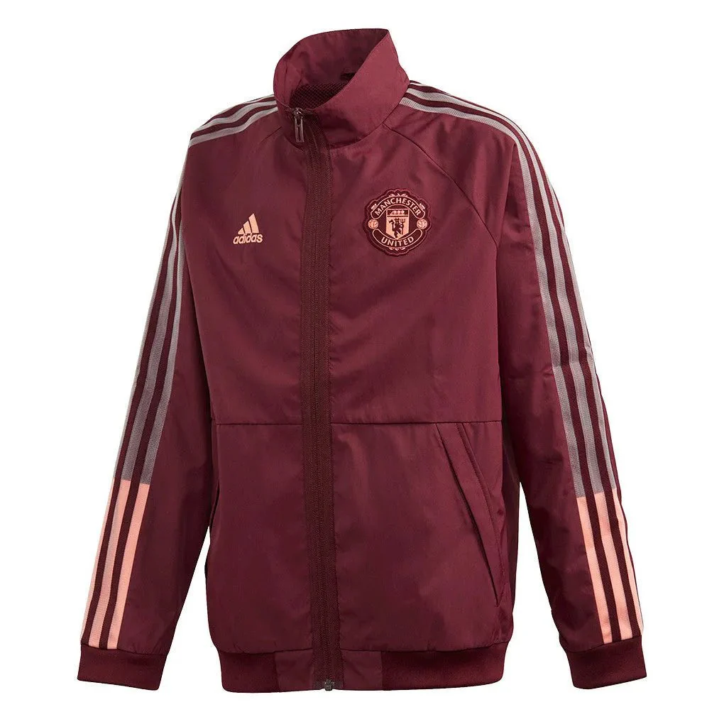Adidas 2020-21 Manchester United Youth Anthem Jacket - Maroon