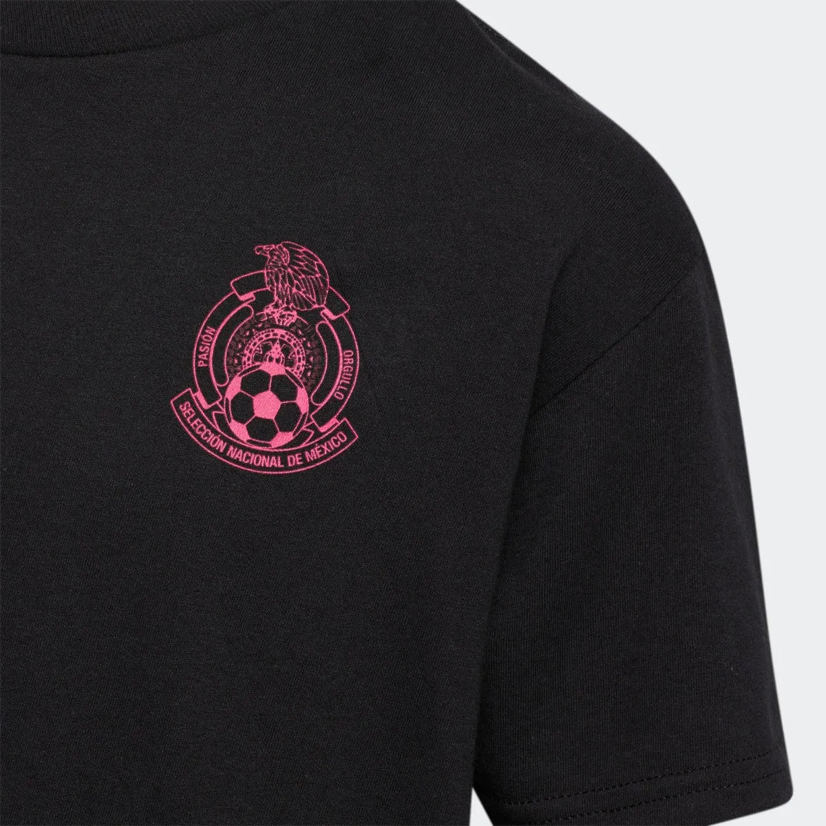 adidas 2020-21 Mexico Amplifier SS YOUTH Tee - Black-Pink - Image 3