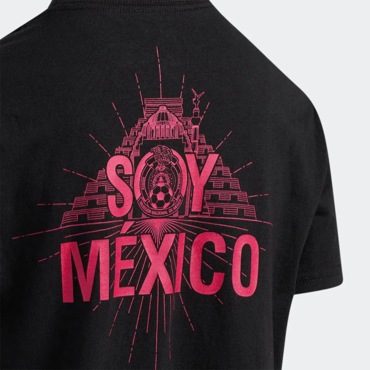 adidas 2020-21 Mexico Amplifier SS YOUTH Tee - Black-Pink - Image 5