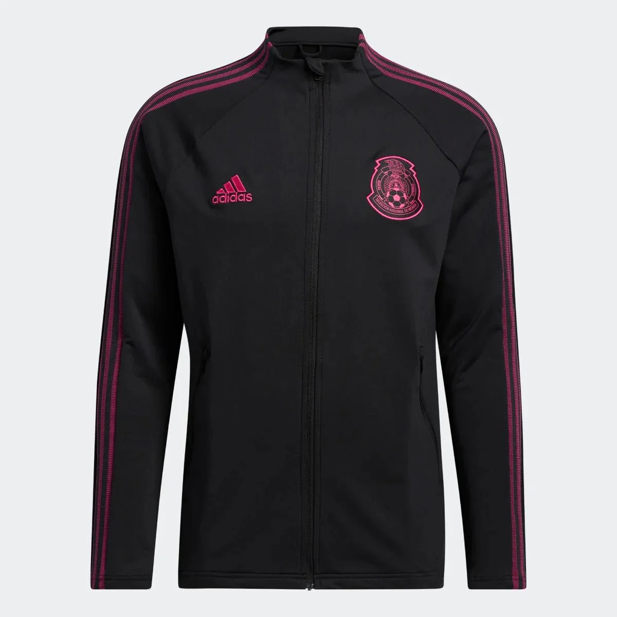 adidas 2020-21 Mexico Anthem Jacket - Black-Pink