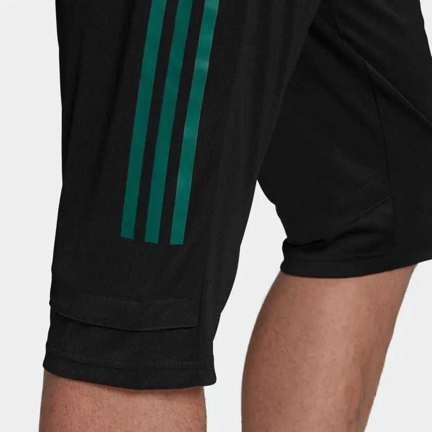 adidas 2020-21 Mexico Three-Quarter Pants - Black-Maroon - Image 4