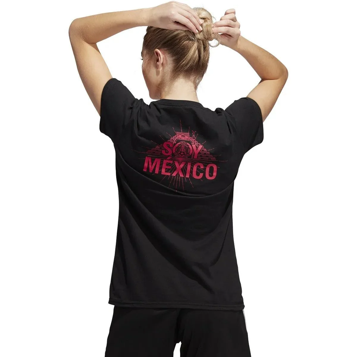Adidas 2020-21 Mexico Women Amplifier Tee - Black-Pink - Image 4