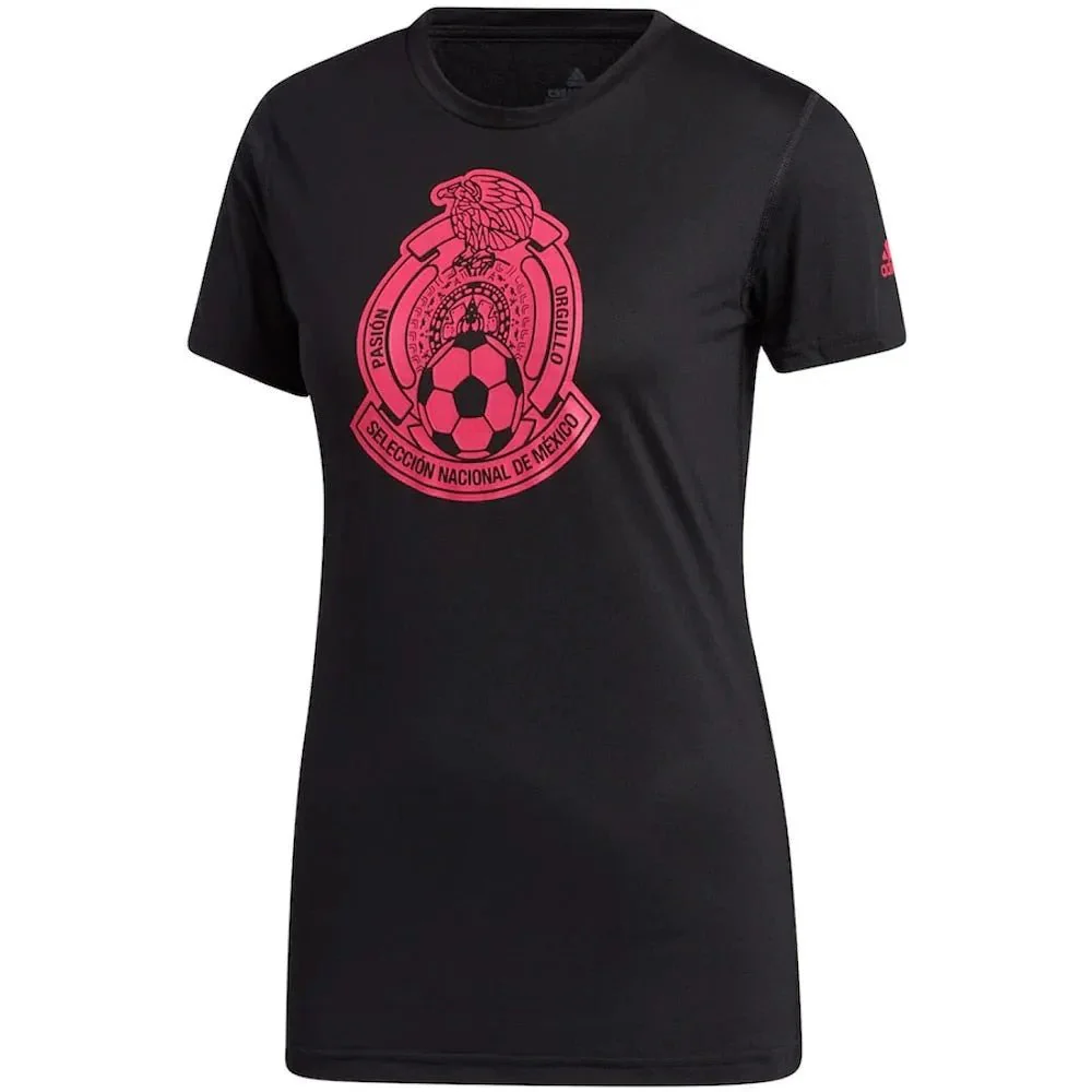 adidas 2020-21 Mexico Women Creator SS Tee - Black-Pink
