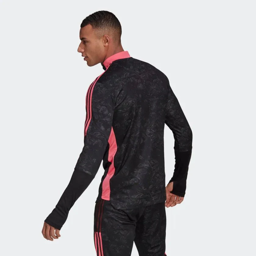Adidas 2020-21 Real Madrid AOP Training Top - Black-Pink - Image 3