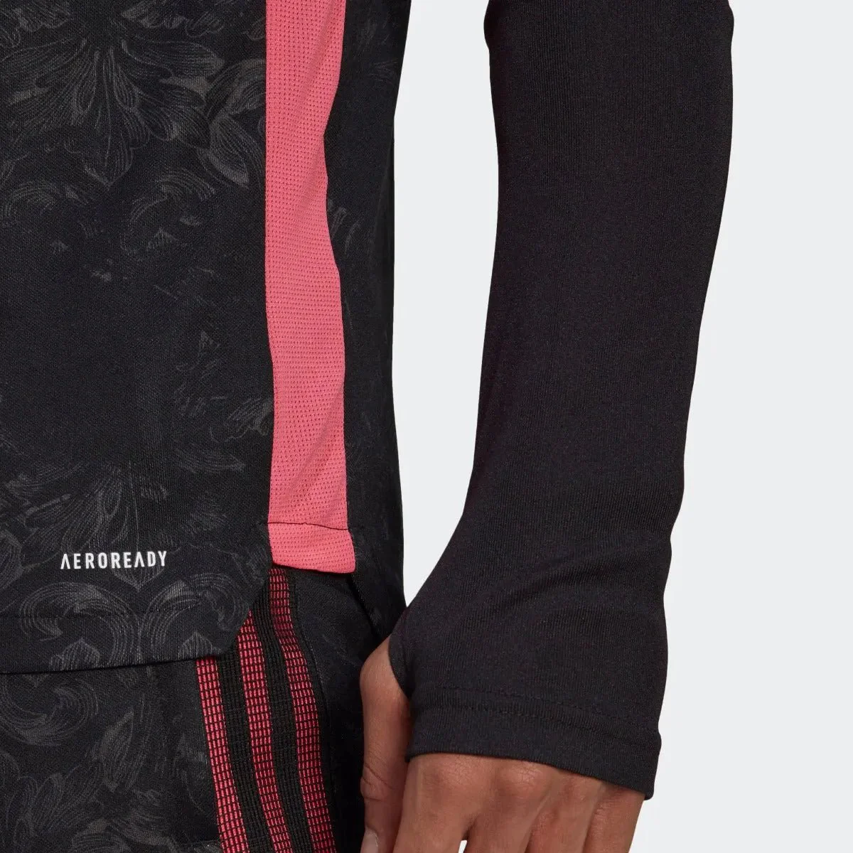 Adidas 2020-21 Real Madrid AOP Training Top - Black-Pink - Image 5