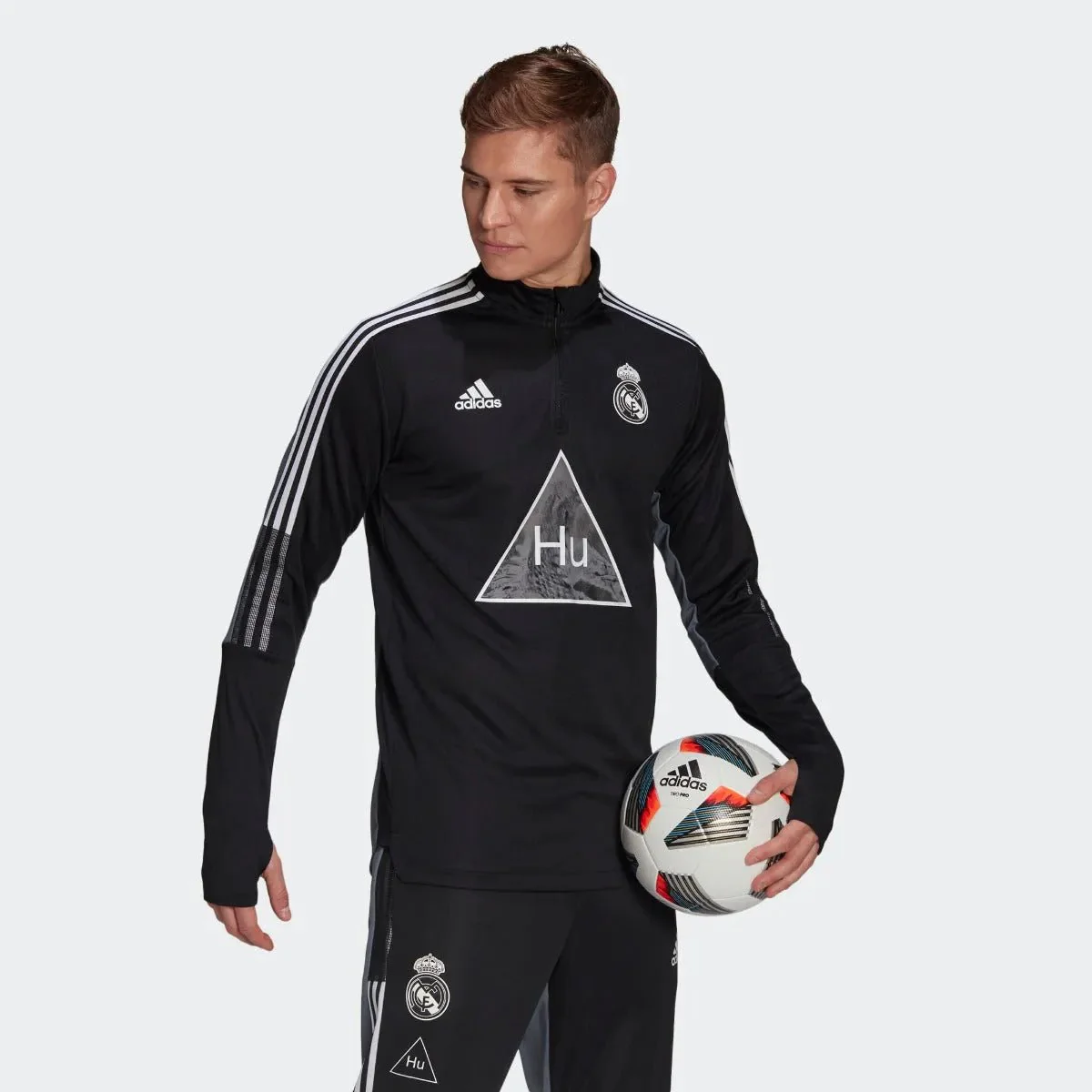 Adidas 2020-21 Real Madrid Human Race Training Top - Black-Onix - Image 2