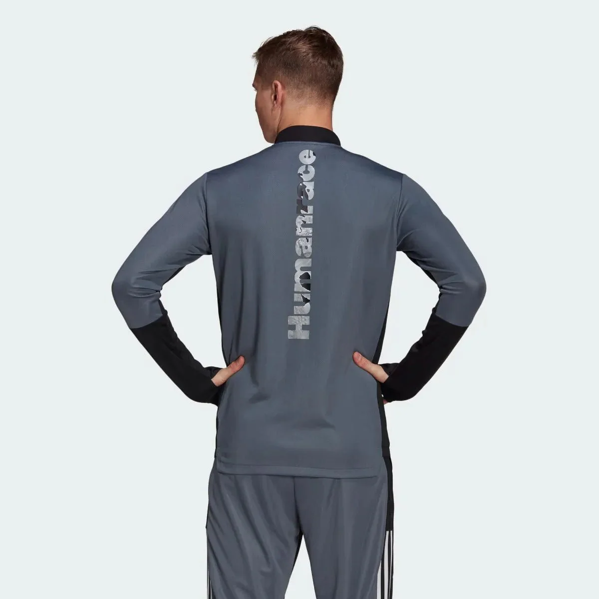 Adidas 2020-21 Real Madrid Human Race Training Top - Black-Onix - Image 3