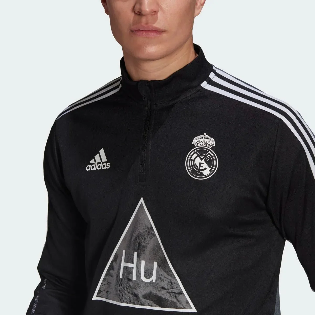 Adidas 2020-21 Real Madrid Human Race Training Top - Black-Onix - Image 4
