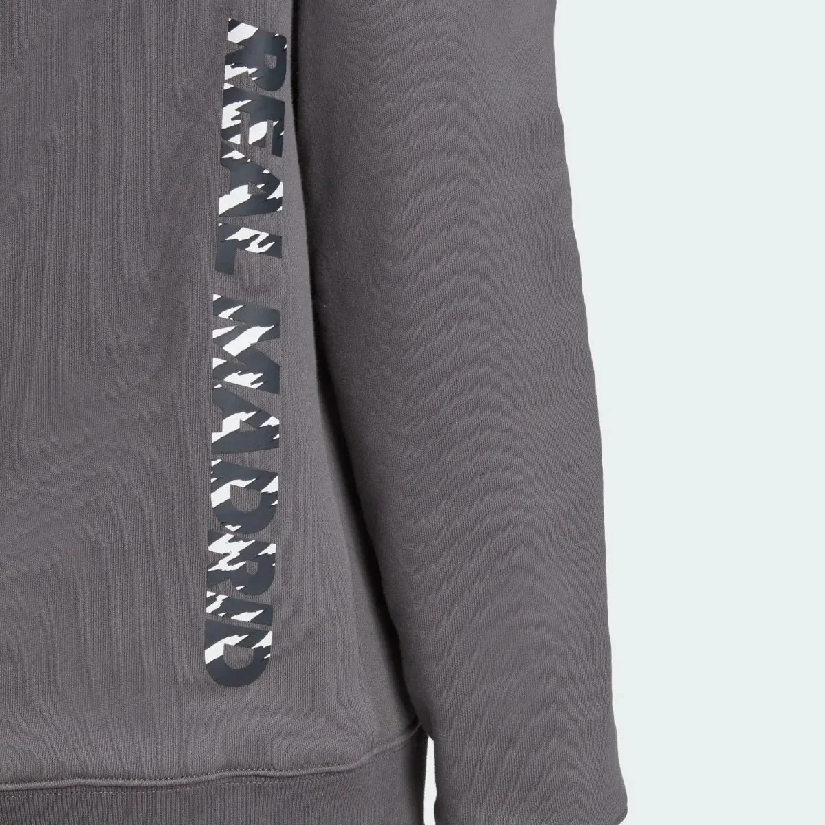 Adidas 2020-21 Real Madrid Seasonal Special Hoodie - Grey-White - Image 4