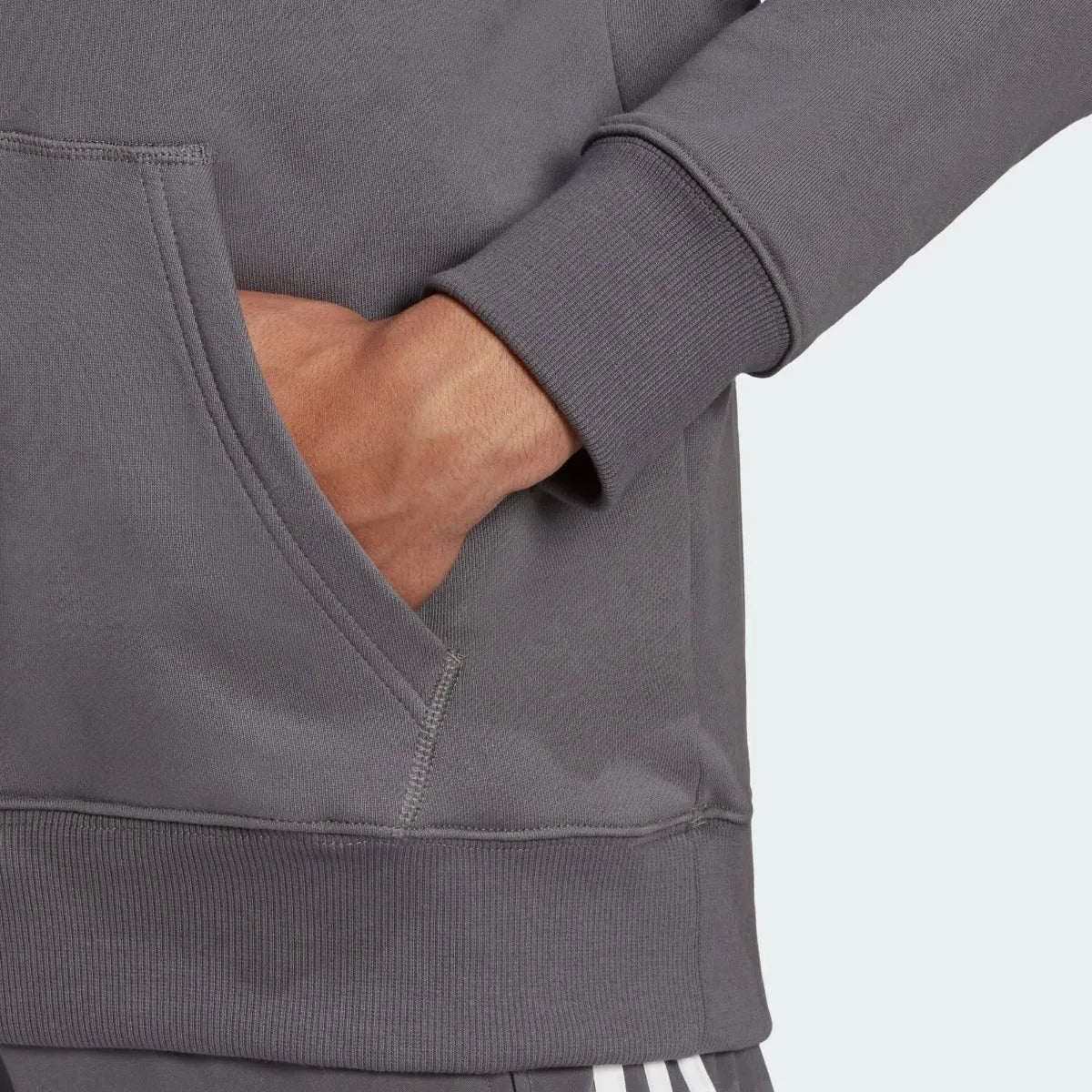 Adidas 2020-21 Real Madrid Seasonal Special Hoodie - Grey-White - Image 5