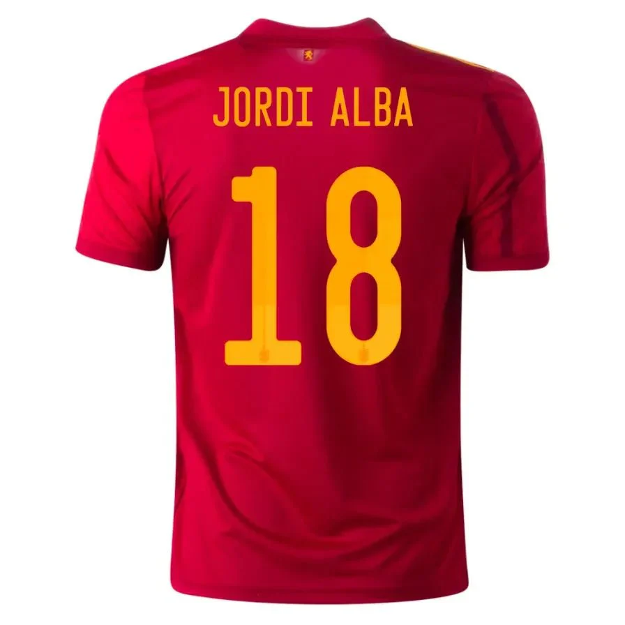 adidas 2020-21 Spain Home Jersey - Red-Yellow - Image 8